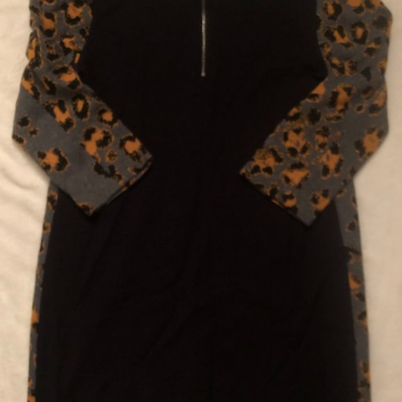 Sandro Knit Leopard Mini Dress - Picture 6 of 7